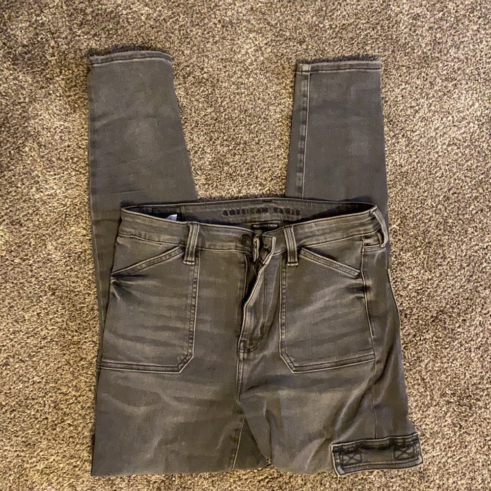 Ae super high rise cargo Jegging